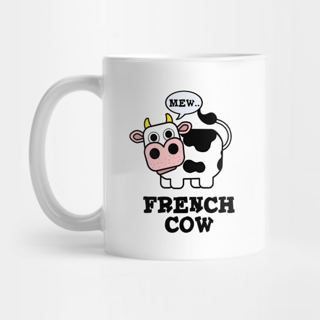 French Cow Cute Animal Pun by punnybone